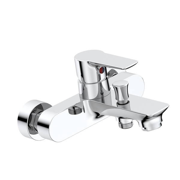 3187-10	DVGW certified, brass faucet single lever hot/cold water wall-mounted bathtub mixer