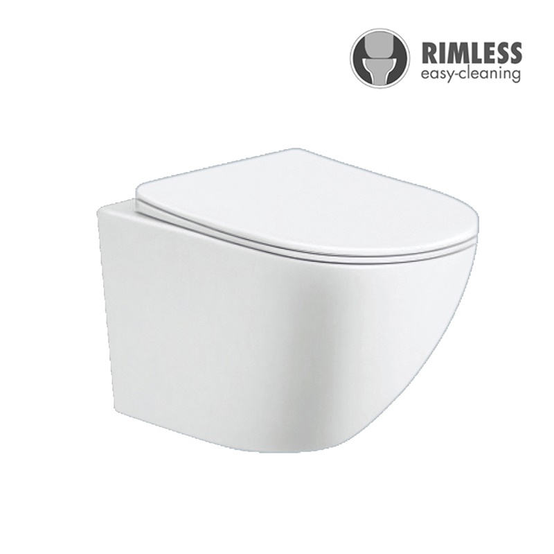YS22216H	Wall-hung ceramic toilet, Rimless Wall-mounted toilet, washdown;