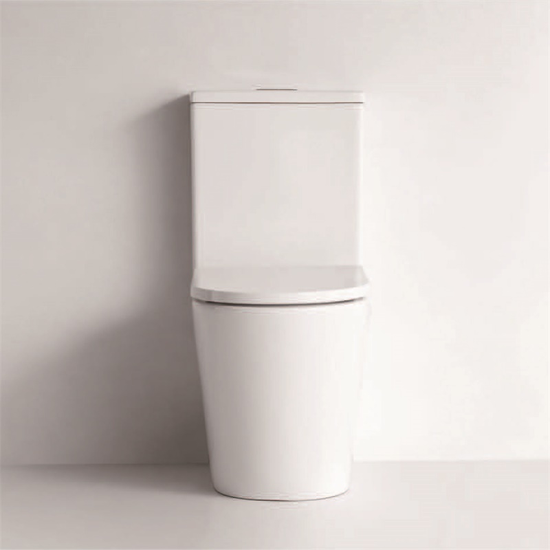 YS22268P	2-piece Rimless ceramic toilet, P-trap washdown toilet;