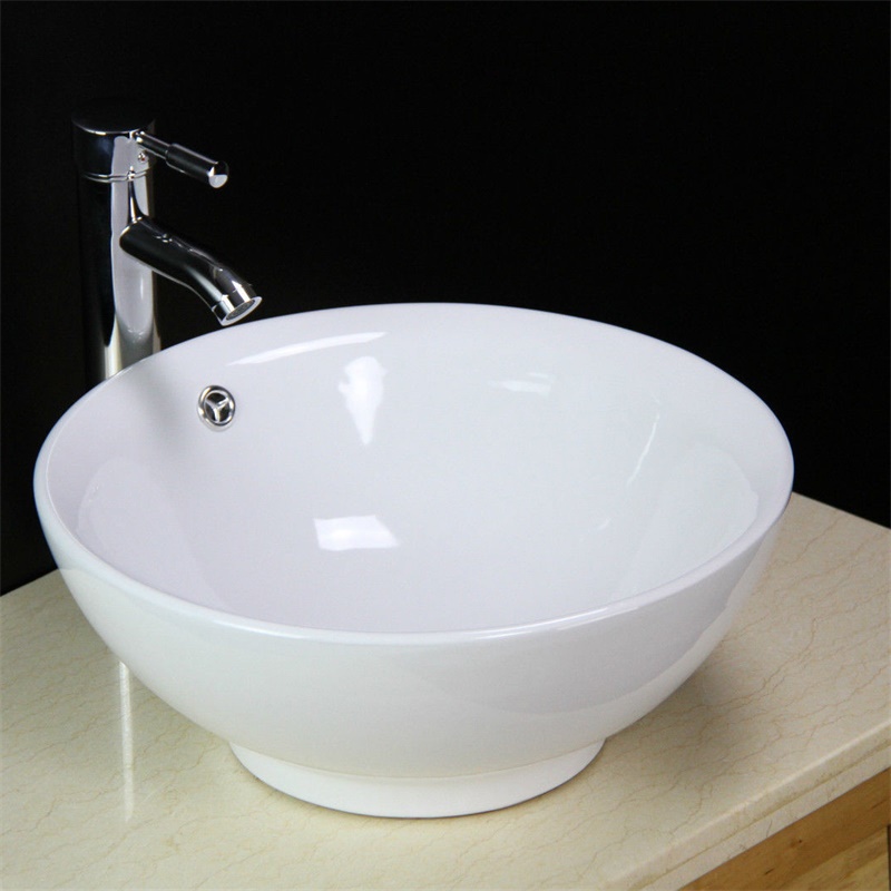 YS28207	Ceramic above counter basin, artistic basin, ceramic sink;