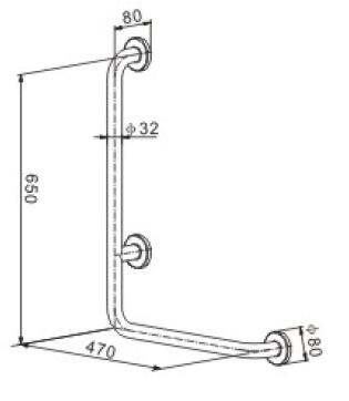 S39438	Bathroom grab bars, foldable grab bars, safety handrail, non-slip grab bars;