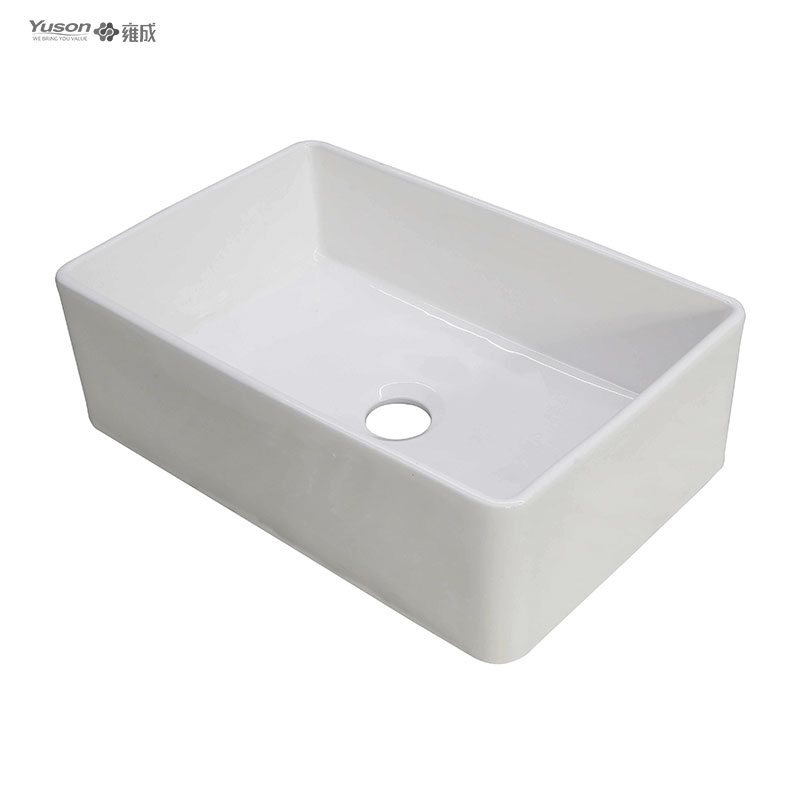 YS27101-3018	Manufacturer 30x18 Inch FFC Fine Fireclay China Apron front kitchen sink single bowl Butler sink