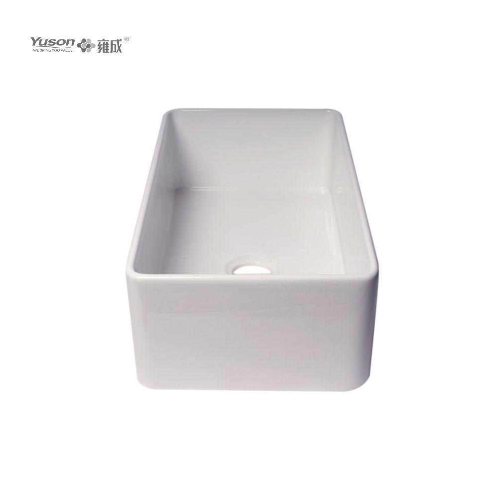 YS27101-3318	33x18 InchBest-Selling Single Bowl FFC Fine Fireclay China Apron front kitchen sink Fine Fireclay China kitchen sink