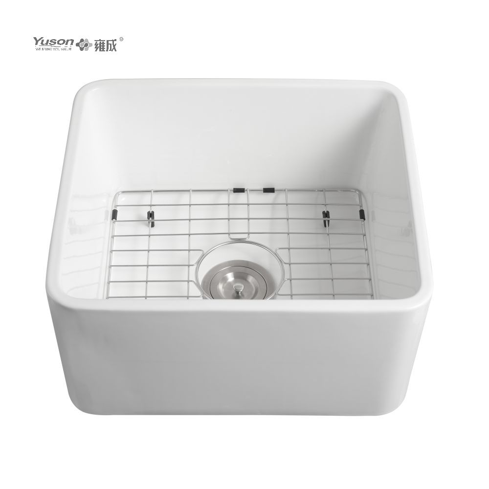YS27117-2018	20X18 Inch Manufactuer Single Bowl VC Vitreous China Apron front kitchen sink farmhouse kitchen sink