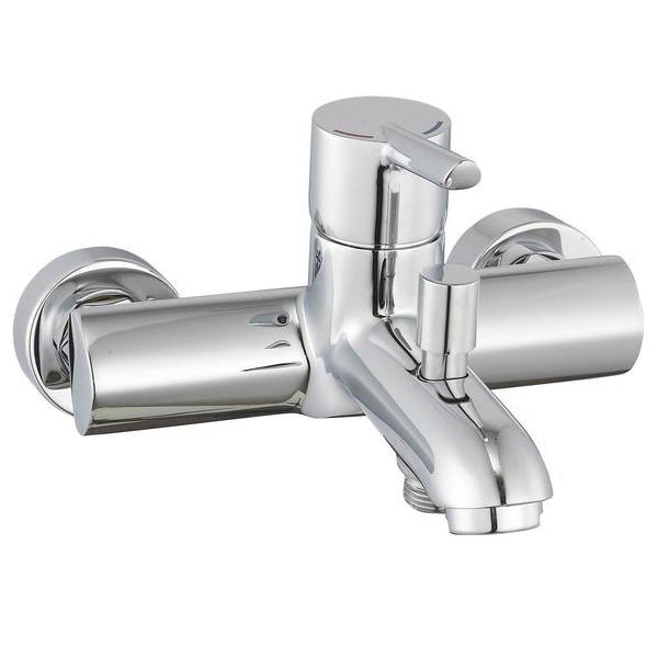 3143-10	brass faucet single lever hot/cold water wall-mounted bathtub mixer