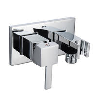 3266-26	brass faucet single lever hot/cold water shower mixer with holder;