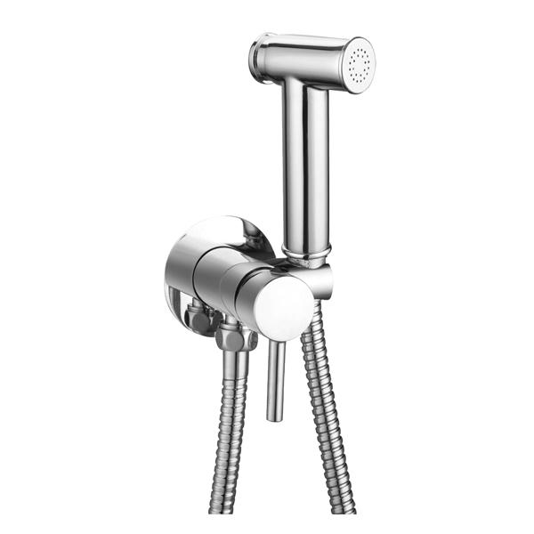 3268-27S3	brass faucet single lever hot/cold water shower mixer with holder, with brass bidet sprayer, with 1.2m shower hose;