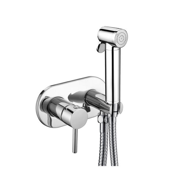 3268-28S2	brass faucet single lever hot/cold water shower mixer with holder, with brass bidet sprayer, with 1.2m shower hose;