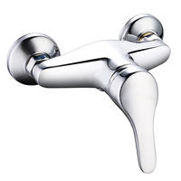 4135-20	DVGW certified, brass faucet single lever hot/cold water wall-mounted shower mixer