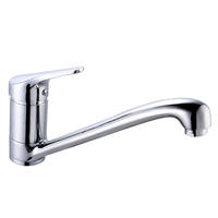 4135-50	DVGW certified, brass faucet single lever hot/cold water deck-mounted kitchen mixer, sink mixer