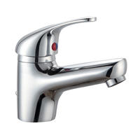 4166-30	brass faucet single lever hot/cold water deck-mounted basin mixer