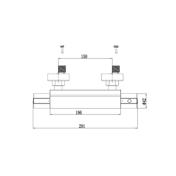 5009-20	brass thermostatic shower mixer