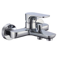 3179-10	brass faucet single lever hot/cold water wall-mounted bathtub mixer