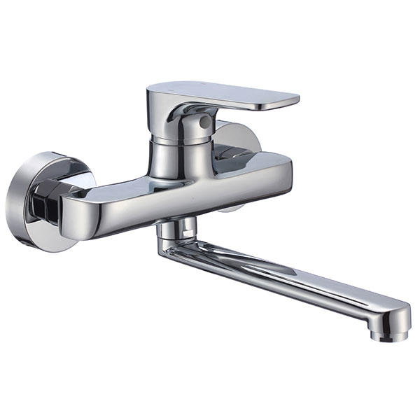 3179-70	brass faucet single lever hot/cold water wall-mounted kitchen mixer, sink mixer