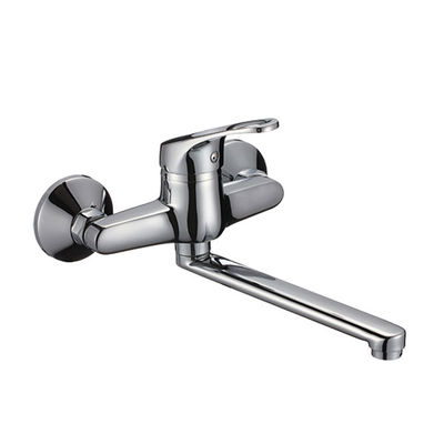 4121C-70	brass faucet single lever hot/cold water wall-mounted kitchen mixer, sink mixer