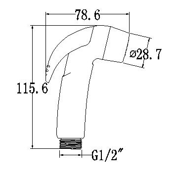YS36038W	ABS shataff, best handheld bidet sprayer for toilet bidet sprayer for toilet with warm water