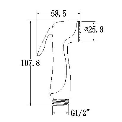 YS36046B	ABS shataff, handheld bidet sprayer for toilet best bidet sprayer