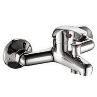 3131-10	brass faucet single lever hot/cold water wall-mounted bathtub mixer