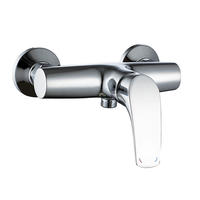 3168-20	brass faucet single lever hot/cold water wall-mounted shower mixer