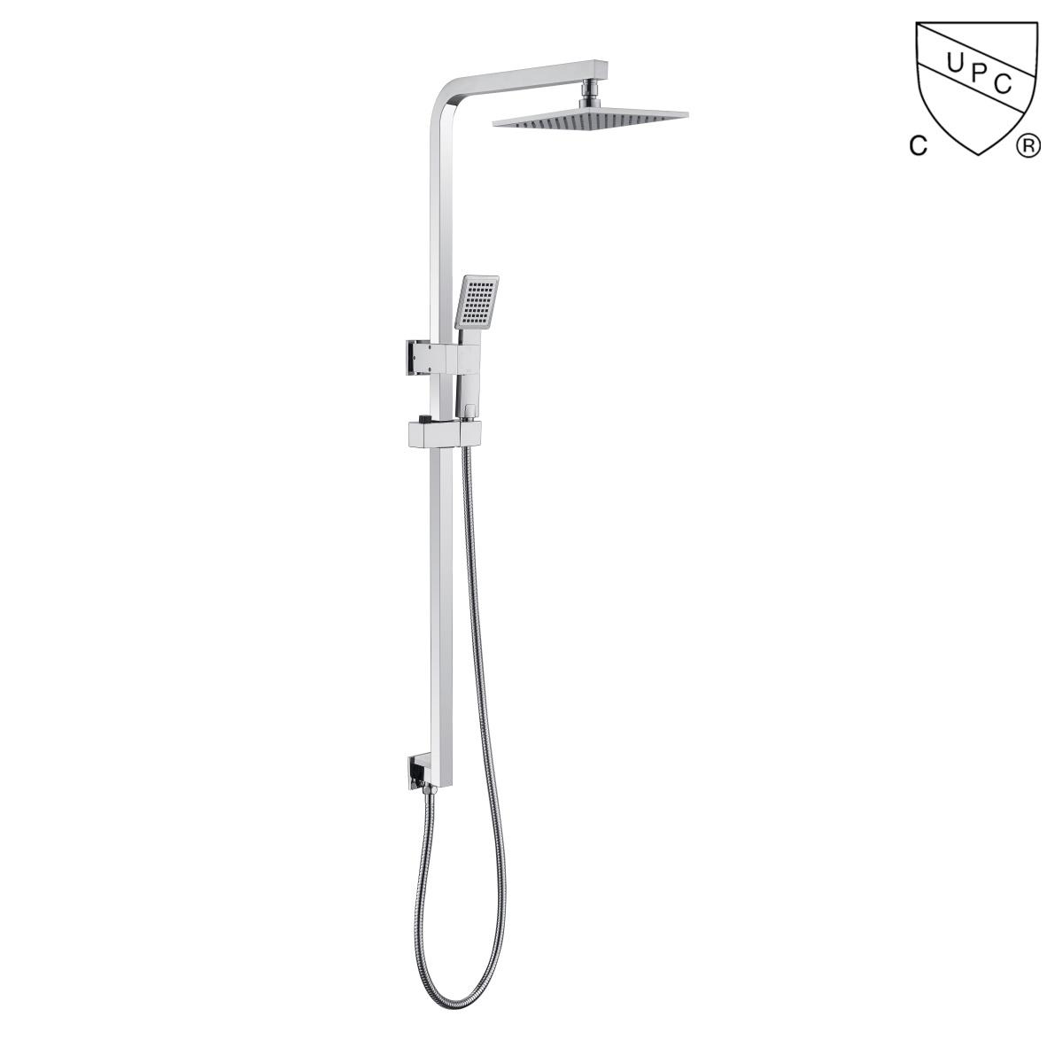 DA310022CP	UPC, CUPC  certified shower kits, rain shower set, sliding shower set;