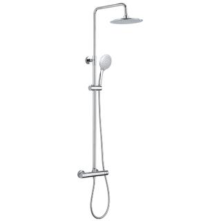 YS34131C	Shower column, rain shower column with thermostatic faucet, height adjustable;
