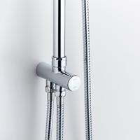 YS34144	Shower column, rain shower column with brass button switch diverter
