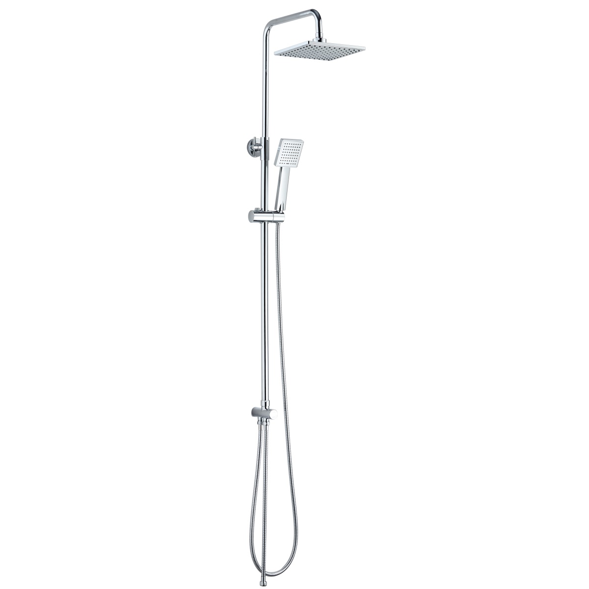YS34144	Shower column, rain shower column with brass button switch diverter