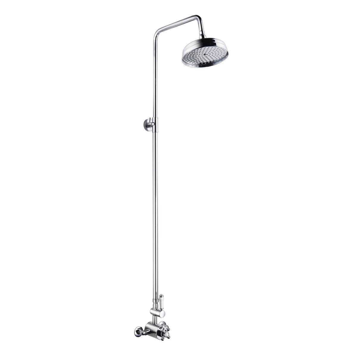 YS34173	WRAS and TMV2 certified Shower column, rain shower column with retro thermostatic faucet for UK market