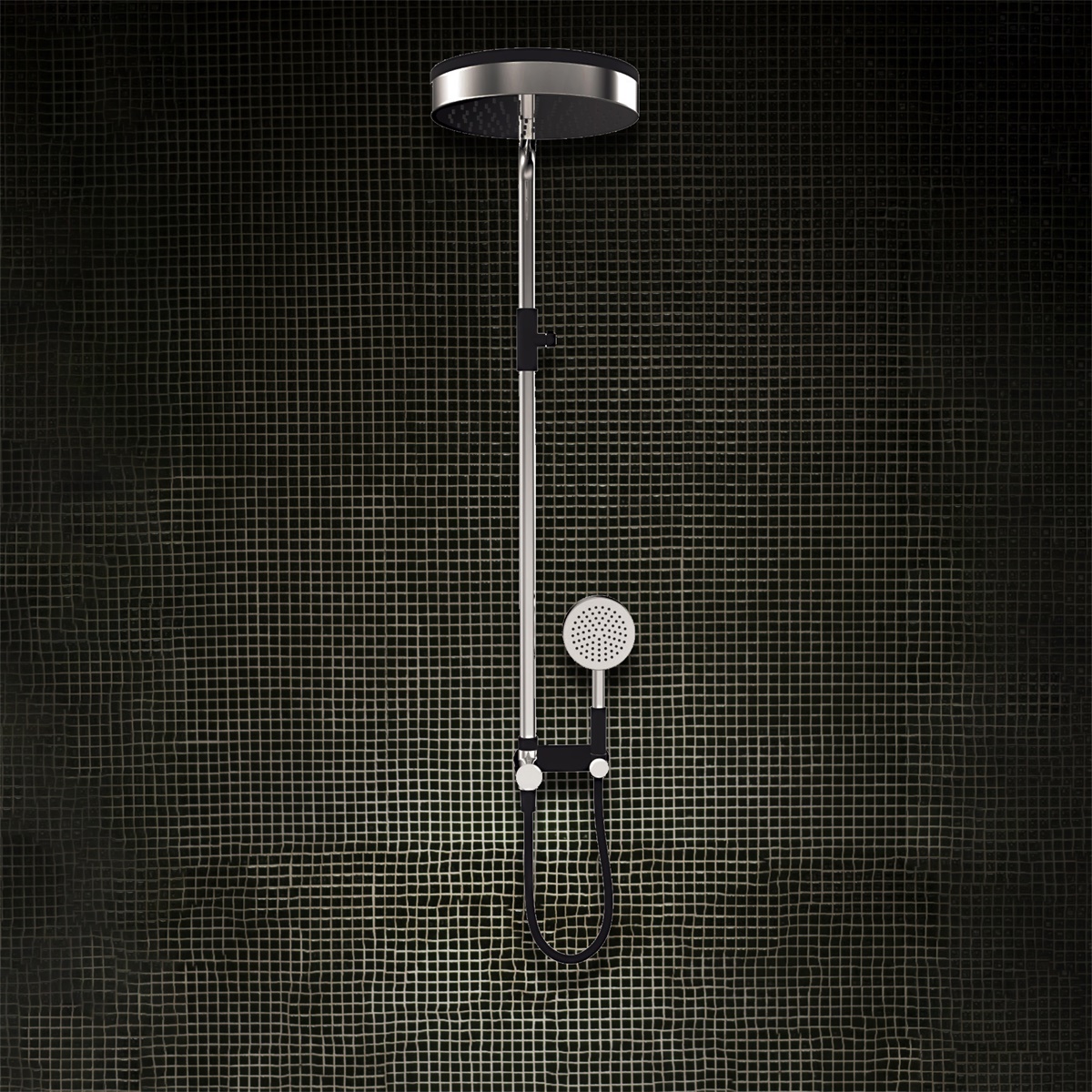 YS34207C	Luxury shower column, rain shower column with diverter, height adjustable;