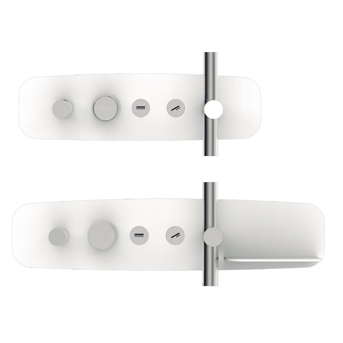 YS34209G	Luxury concealed/embeded shower column, rain shower column with thermostatic faucet, height adjustable;