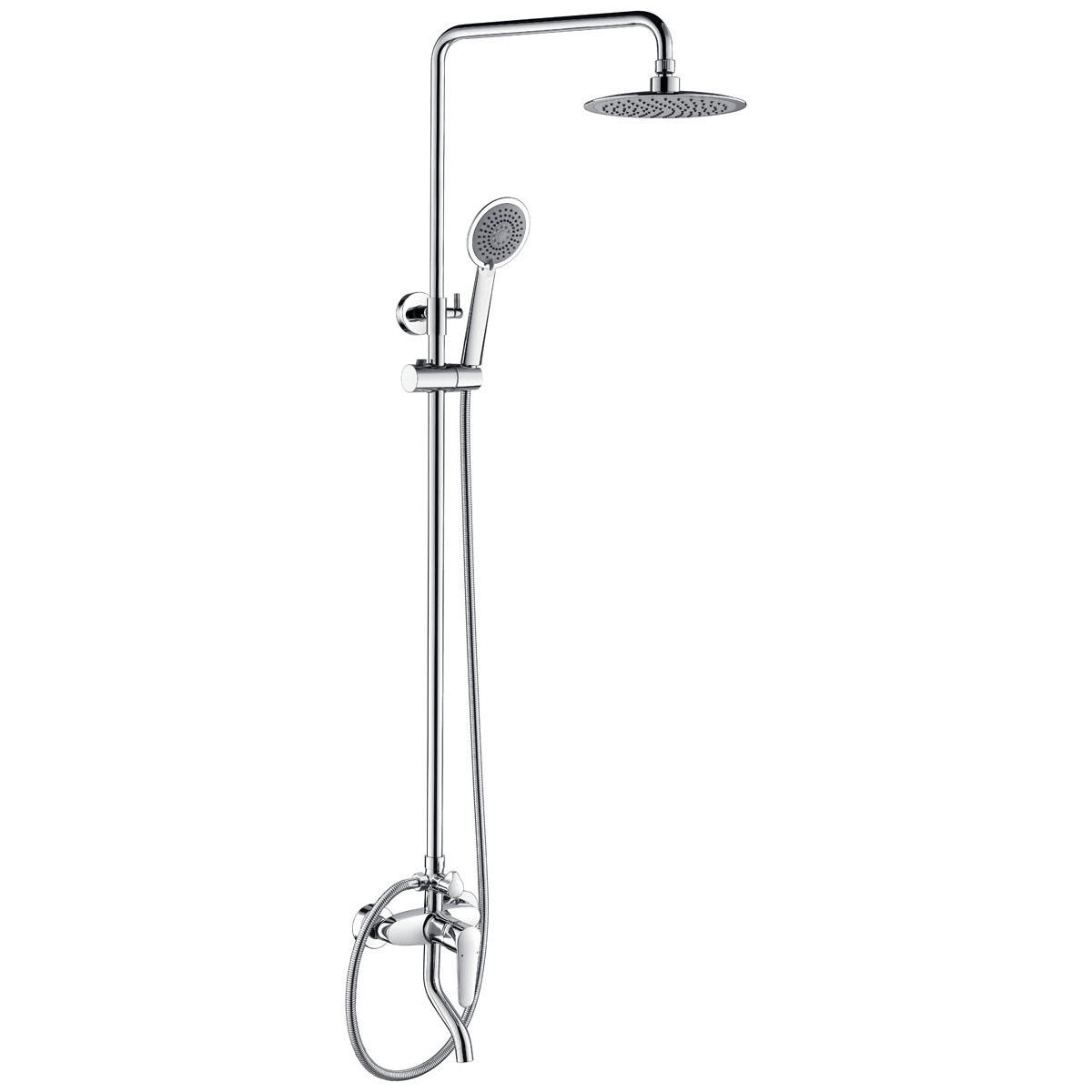 YS34262	Shower column, rain shower column with faucet and spout, height adjustable;