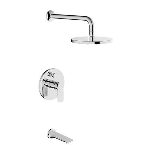 3165-22K	shower kit, brass built-in hot/cold mixer, shower head and spout