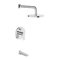 3165-22K	shower kit, brass built-in hot/cold mixer, shower head and spout