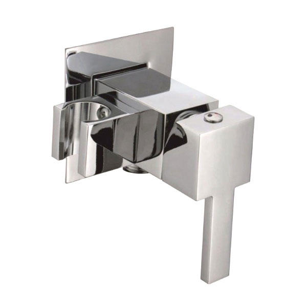 3266-27	brass faucet single lever hot/cold water shower mixer with holder;