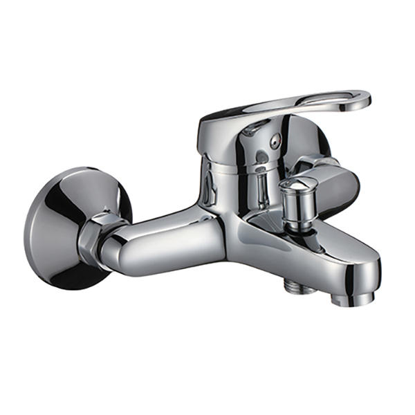 4121C-10	brass faucet single lever hot/cold water wall-mounted bathtub mixer