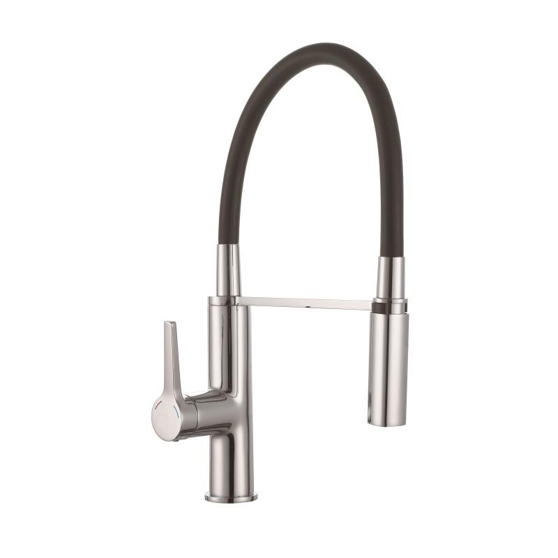 3004	brass faucet single handle hot/cold deck-mounted sink mixer, pull-down kitchen faucet;