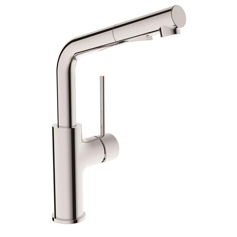 3008	brass faucet single handle hot/cold deck-mounted sink mixer, pull-out kitchen faucet;