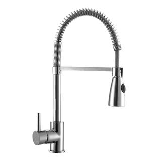 3010	brass faucet single handle hot/cold deck-mounted sink mixer, pull-down kitchen faucet;