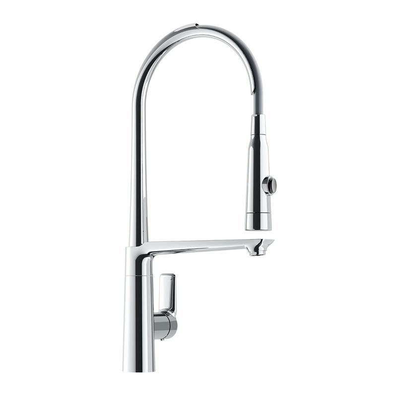 3012	brass faucet single handle hot/cold deck-mounted sink mixer, pull-out kitchen faucet;