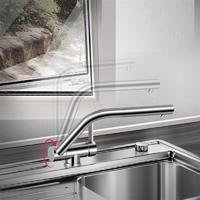 3017A	Under windown sink faucet, foldable kitchen faucet;