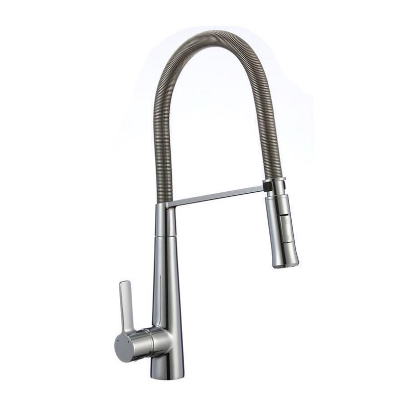 3025	brass faucet single handle hot/cold deck-mounted sink mixer, pull-down kitchen faucet;