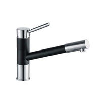 3027W	brass faucet single handle hot/cold deck-mounted sink mixer, pull-out kitchen faucet;