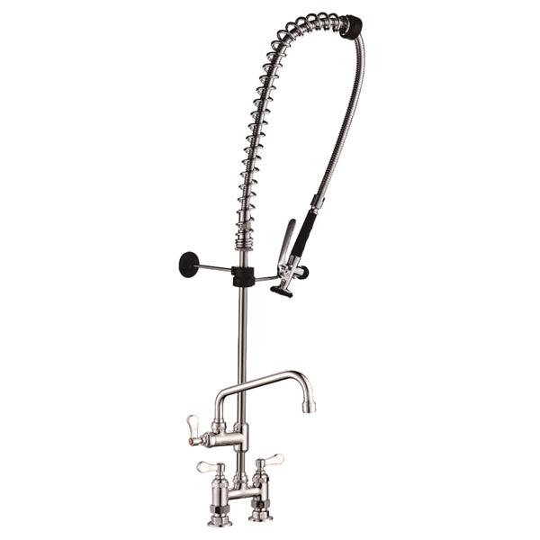 9924D-2	Deck mounted Pre-rinse unit with add-on faucet, commercial kitchen faucet;