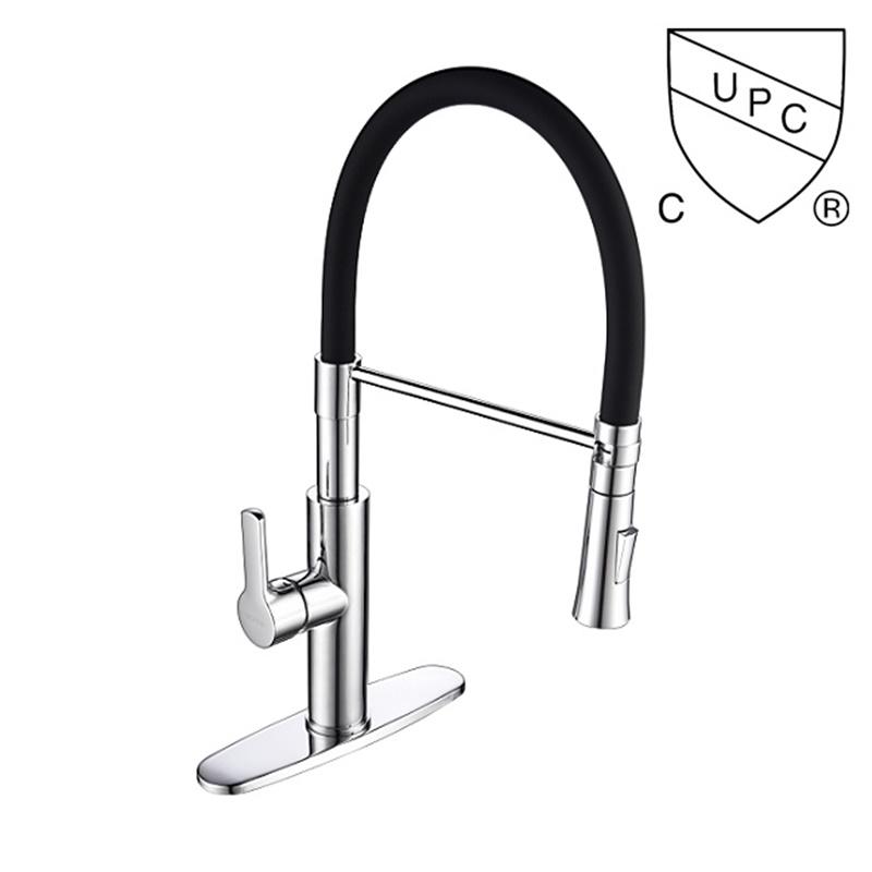 C0033-1	UPC, CUPC certified brass faucet single handle hot/cold deck-mounted sink mixer, pull-down kitchen faucet;