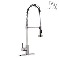 C0052	UPC, CUPC certified brass faucet 1-handle deck mount pre-rinse handle/lever kitchen faucet;