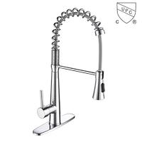C0053-1	UPC, CUPC certified brass faucet 1-handle deck mount pre-rinse handle/lever kitchen faucet;