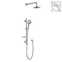 DA310016CP	UPC, CUPC certified shower kits, sliding shower set, rain shower set;