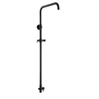 SR162C2	Matt black brass shower column with adjustable height, shower rail, shower wall column;