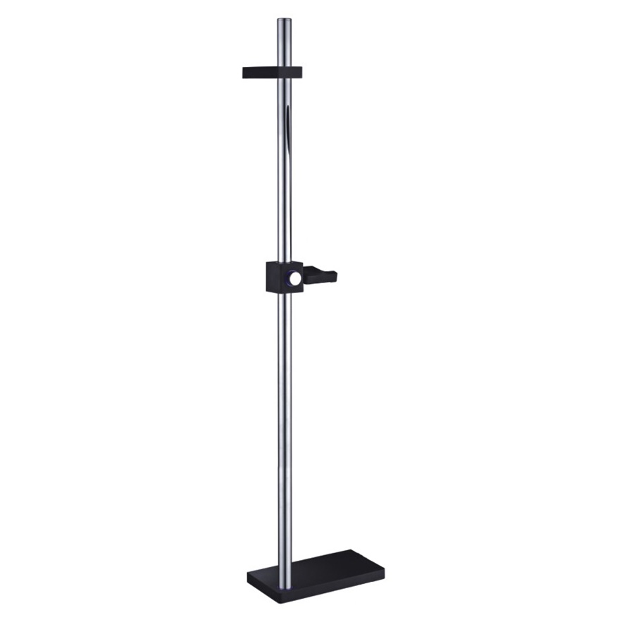 SR172B	Matt black SUS sliding bar, shower rail, shower wall rail with overhead holder;