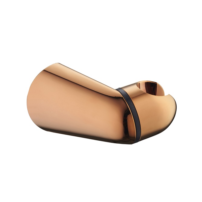 YS109G	Rose gold ABS wall shower holder,  hand shower holder, adjustable; 